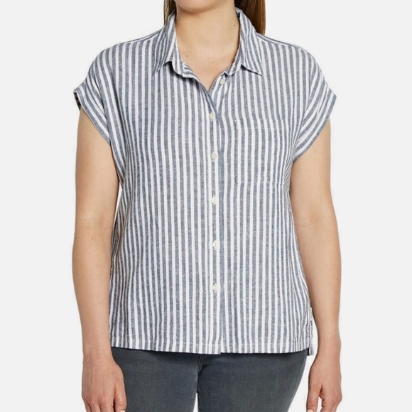 ORVIS Women’s Short Sleeve Linen Blend Button Down Shirt Size S - Picture 3 of 11